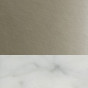 Painted Metal - Brushed Platinum, with lower ring in Carrara marble - +€264.85