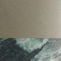 Painted Metal - Brushed Platinum with lower ring in Verde Alpi marble - +€264.85