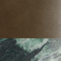 Painted Metal - Brushed Bronze with lower ring in Verde Alpi marble - +€315.30