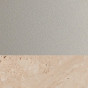 Painted Metal - Titanium with lower ring in matt Travertino marble - +€31.53