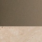Painted Metal - Bronze with lower ring in matt Travertino marble - +€31.53