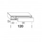 tiroir cm 90 et espace de rangement ouvert cm 30 - +14,75 €