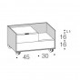 mit 2 Schubladen und offenem Fach - +185,13 €