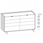 mit 8 Schubladen - +514,80 €