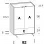 n.2 doors and n.1 drawer - +€55.44