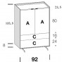 n.2 ante e n.2 cassetti - +€56.67