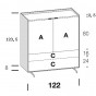 n.2 portes et n.2 tiroirs H.16 cm - +66,64 €