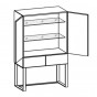 Highboard: cm 90 T.46 H.145 