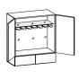 buffet-bar : L.90 x P.46 x H.100 cm - +348,43 €