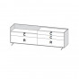 with pair of drawers on the right