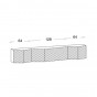 n.3 hinged doors + n.1 drop down door + n.2 hinged doors - +€321.63