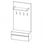 B: with drawers, backrest and hooks for clothes - +€19.66