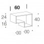 Element A - mit zwei Fächern cm H 40