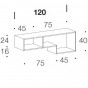 Element S - mit zwei Fächern cm H 40