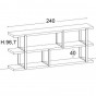 Mod. B: 240 T.40 H.96,7 cm - +3.399,35 €