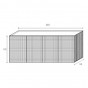 credenza a 4 ante: cm 260 p.53 h.101 - +4 780,80 €