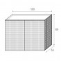 credenza a 2 ante: cm 130 p.53 h.101