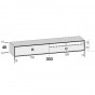303 H.43 cm - n.1 Klapptür, n.1 Schublade e 2 offene Fächer - +259,38 €