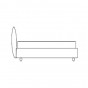 curved back of the headboard - +€104.90