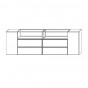 with lateral wall units cm 32 and two central bases cm 64 - +€1,795.49