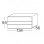 Kommode 3 Schubladen: cm 134 t.56 h.64 - +790,00 €