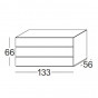 3-drawer dresser: cm 133 d.56 h.66 - +€1,025.01