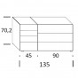 7-drawer dresser: cm 135 h.67,5 - +€621.72