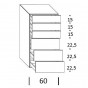 6-drawer high chest: cm 60 h.112,5 - +€321.82