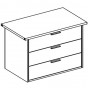 cm 57,5 h.63 - n.3 cassetti - +€ 170,37