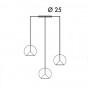 suspended - n.3 lampshades - +€713.55