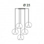 suspended - n.5 lampshades - +€1,255.41