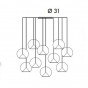 suspended - n.10 lampshades - +€2,698.60