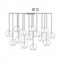 suspended - n.14 lampshades - +€3,782.33