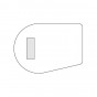 n.1 schienale lineare "a rullo" cm 50 Ø 23 - +€ 103,24