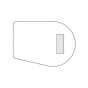 n.1 schienale lineare "a rullo" cm 50 Ø 23 - +€ 103,24