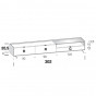 with drawer, two drop-down doors and side open compartment - +€99.00