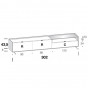 with drawer, two drop-down doors and side open compartment - +€99.00