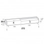 cm h.35,5 - with 120 cm drop-down door and low drawer - +€18.81