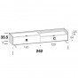 with 120 cm drop-down door and low drawer - +€3.96