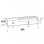 with drop-down door and low drawer