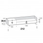 with standard drawer and low drawer
