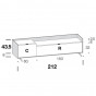 with drawer and low drop-down door - +€38.61
