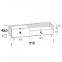 with drop-down door and low drawer