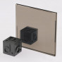 Bronze mirrored glass