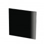 glossy black painted crystal glass