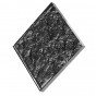 Glossy Black hammered crystal