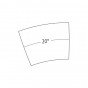 curved cm 142 x 105 h.40 - corner 20° - +€1,087.02