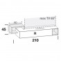 with tilt door and open compartment - cm h.45