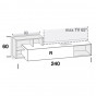 with tilt door and open compartment - cm h.60 - +€173.25
