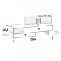 with tilt door, drawer and open compartment - cm h.52,5 - +€296.01